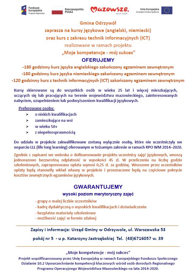 plakat szkolenia