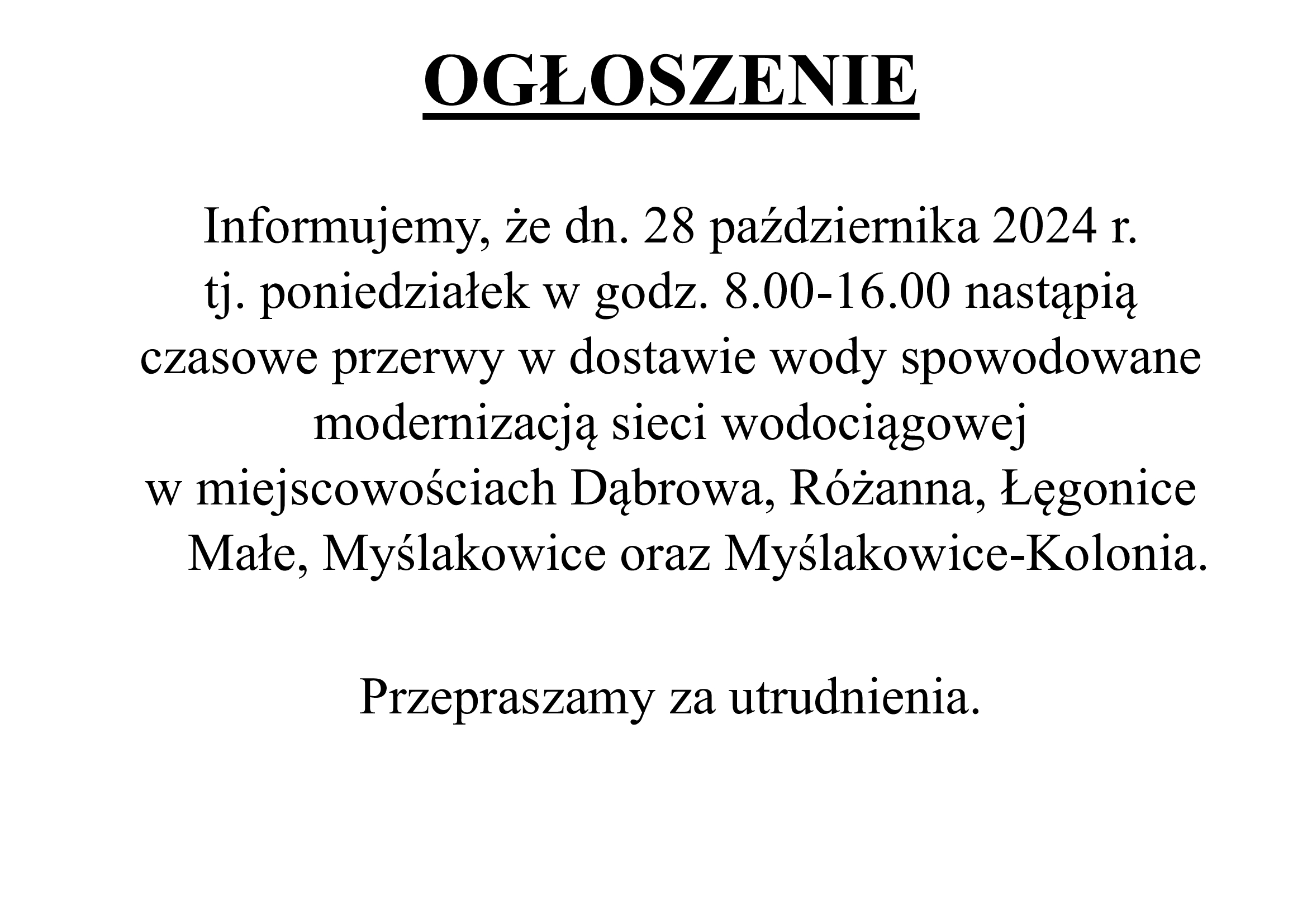 ogloszenie