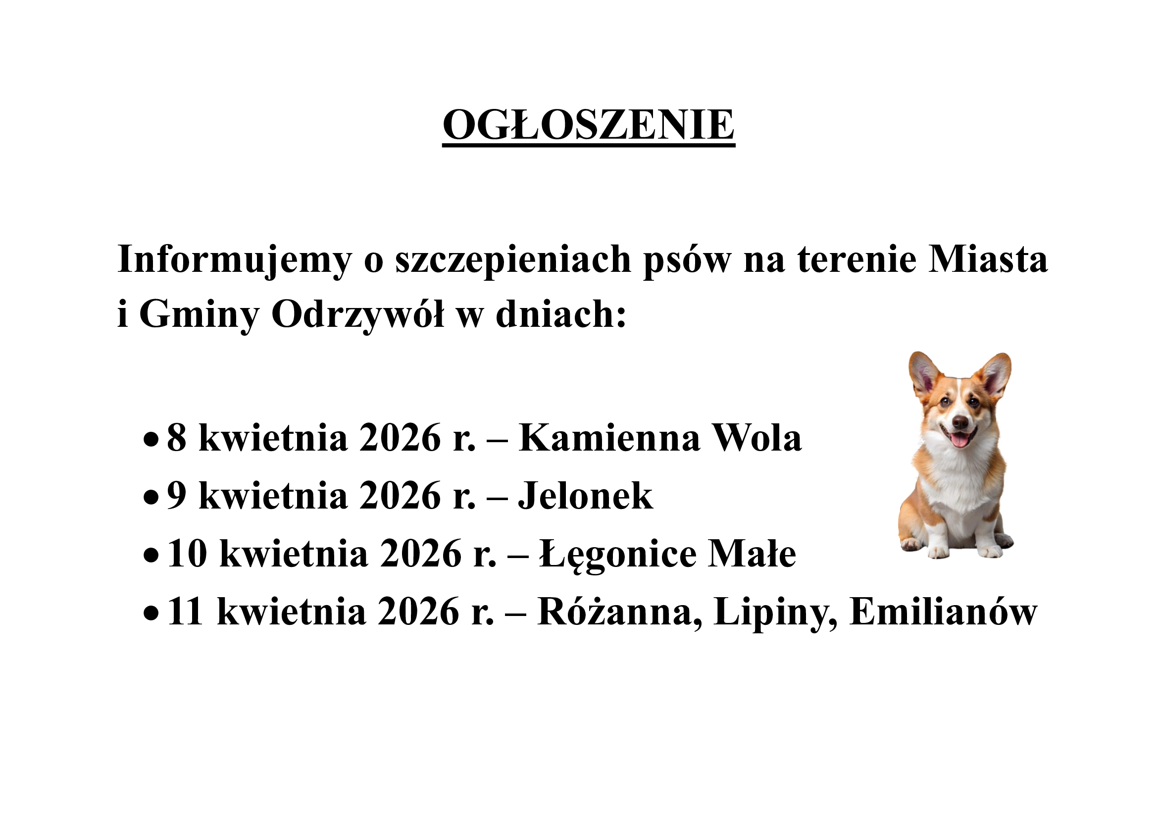ogłoszenie