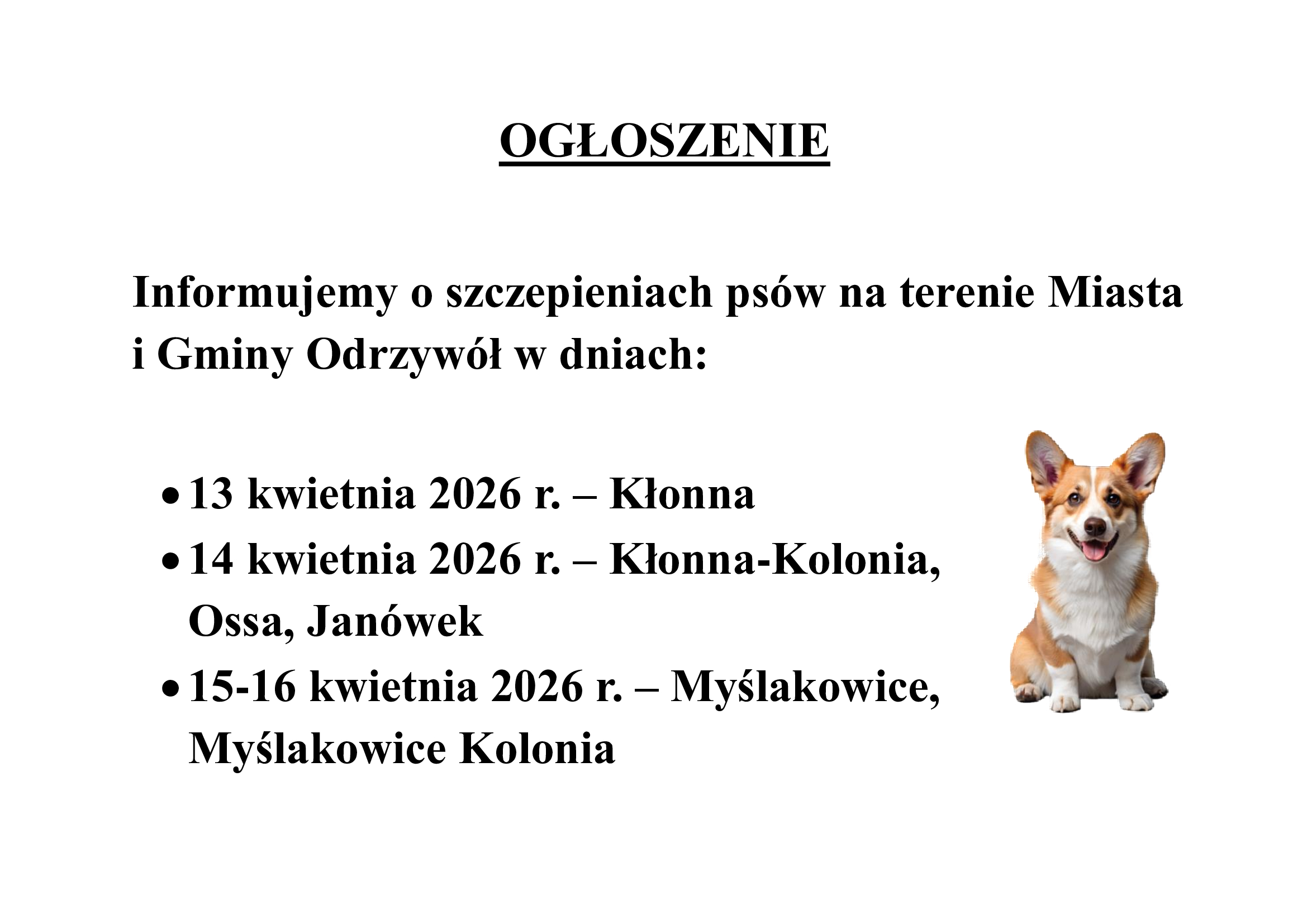 ogłoszenie