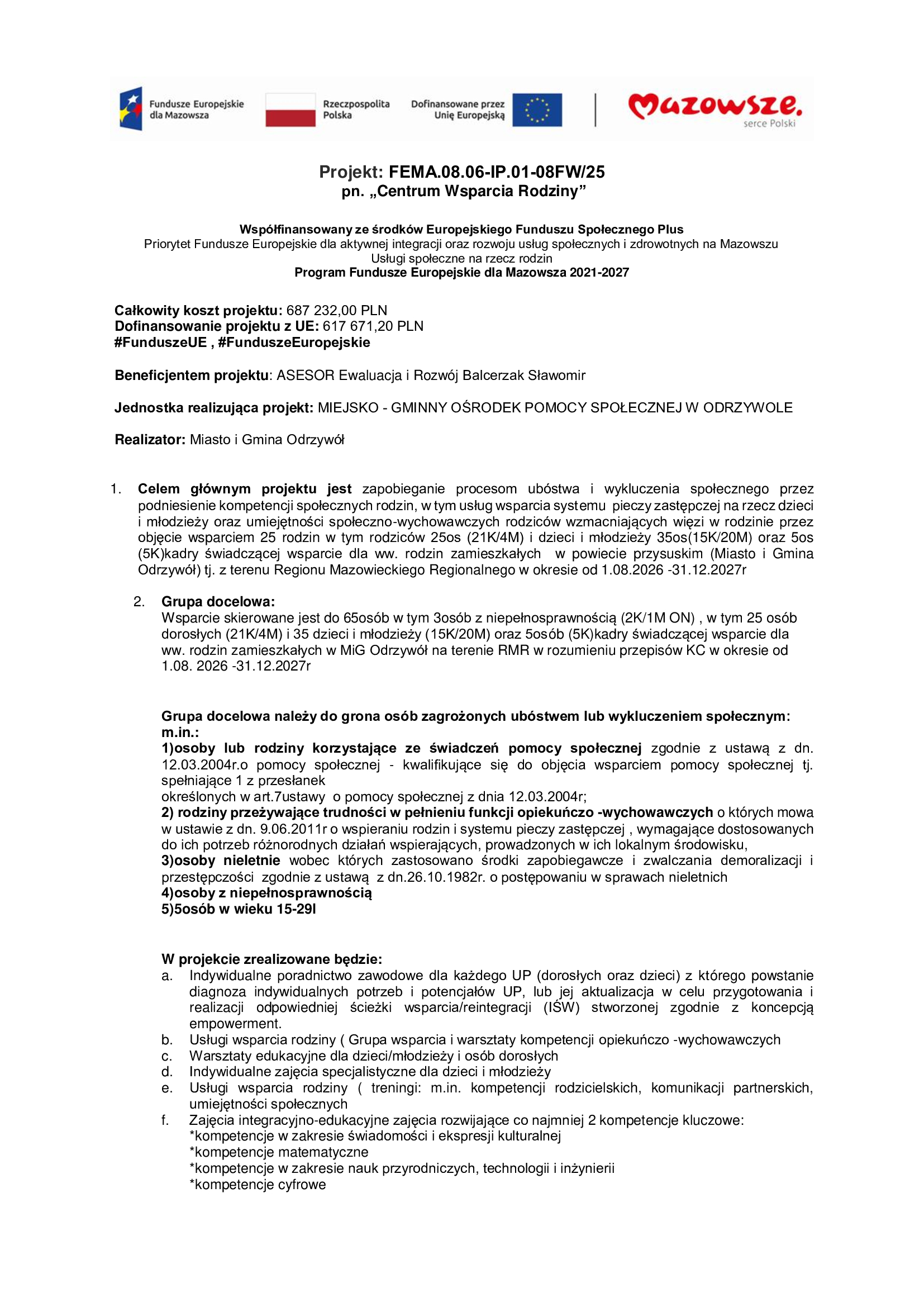 nab&oacute;r projekt